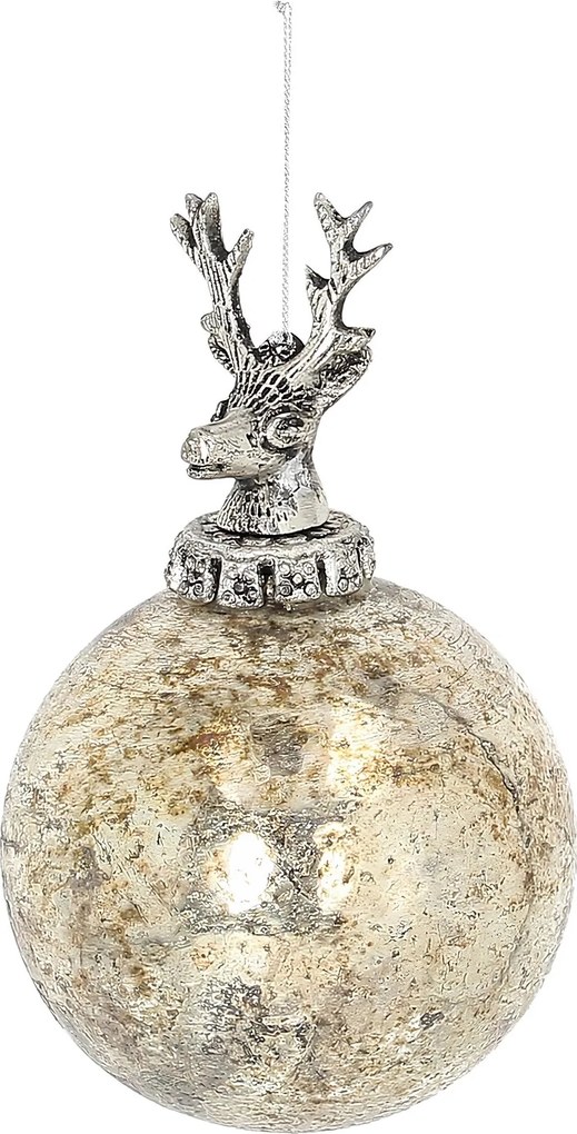 Bombka szklana Royal Deer 10x10x16 cm