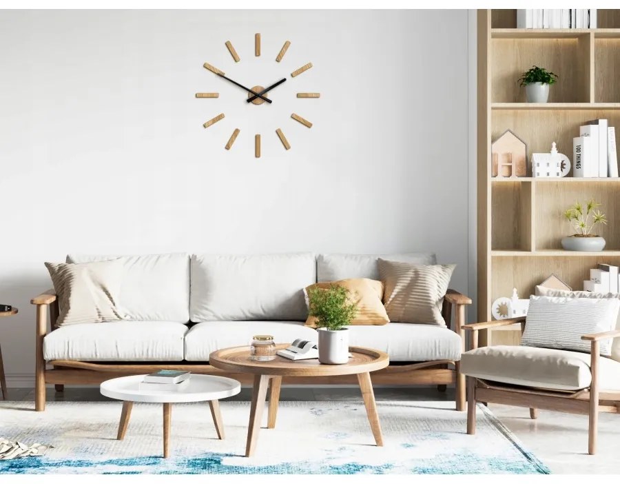 Zegar na ścianę nowoczesny do salonu sypialni cichy kuchenny efektowny loft