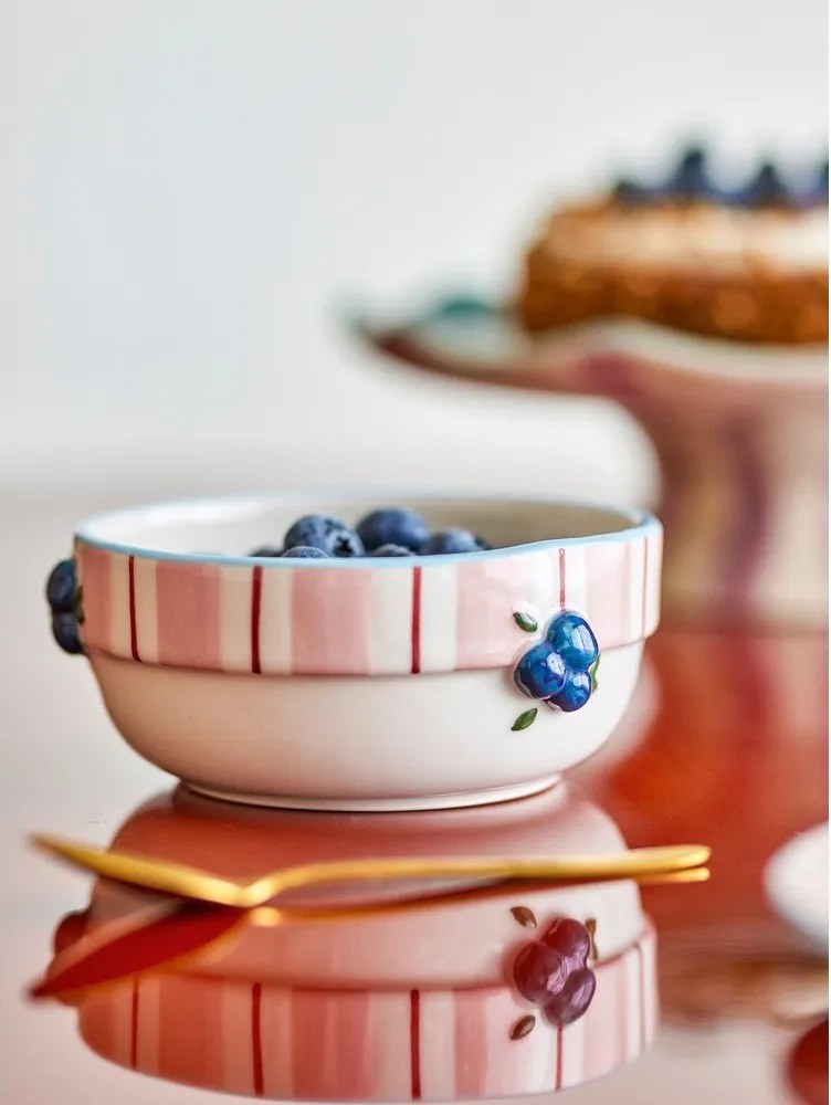 Różowo-kremowe ceramiczne miski na zupę zestaw 4 szt. 295 ml Carry – Bloomingville