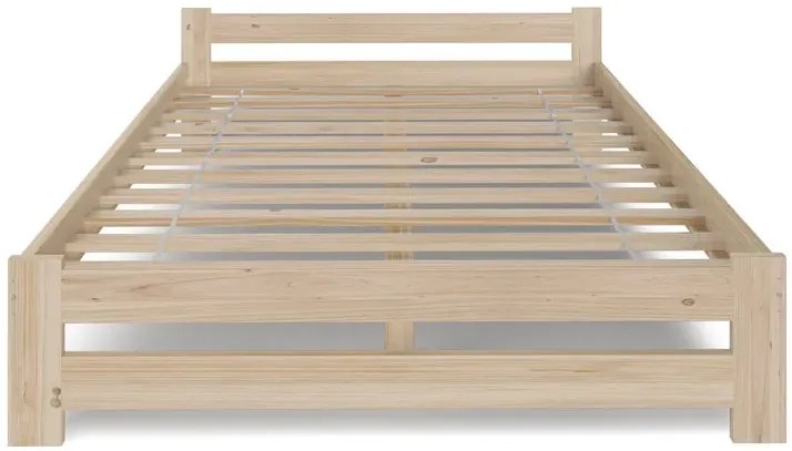 Drewniane Łóżko W Stylu Skandynawskim 120X200 G9-F51