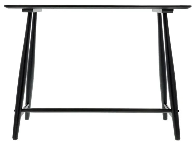 Stół konsolowy czarny dąb 100x44,5 cm Bast - Villa Collection