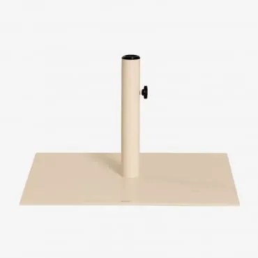 Kwadratowa Podstawa Parasola 60x60 Cm Ze Stali Peuet Kremowa Tapioca - Sklum