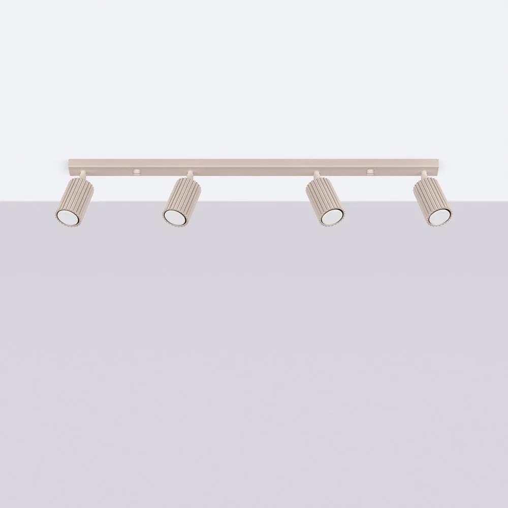 Szarobrązowa metalowa lampa punktowa 6,5x81 cm Gleam – Sollux