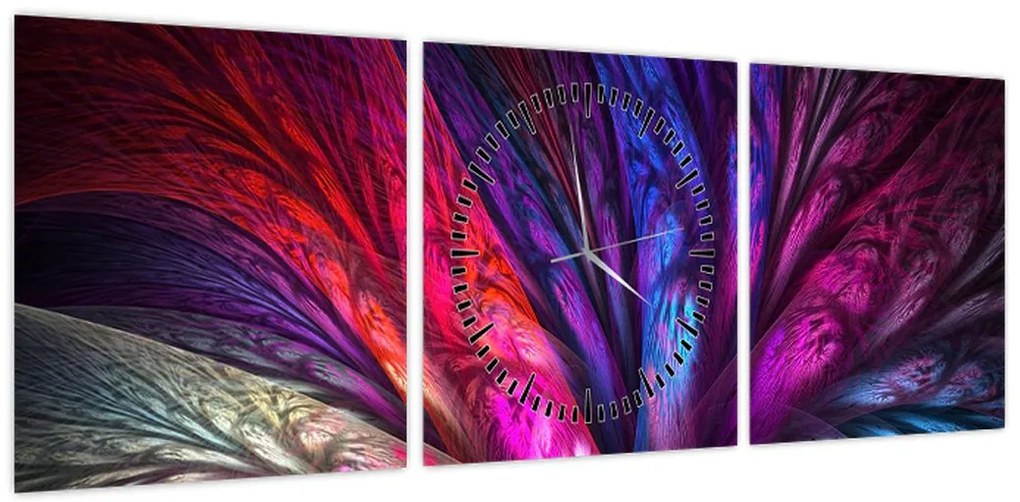 Abstrakcyjny obraz drzewa (z zegarem) (90x30 cm)