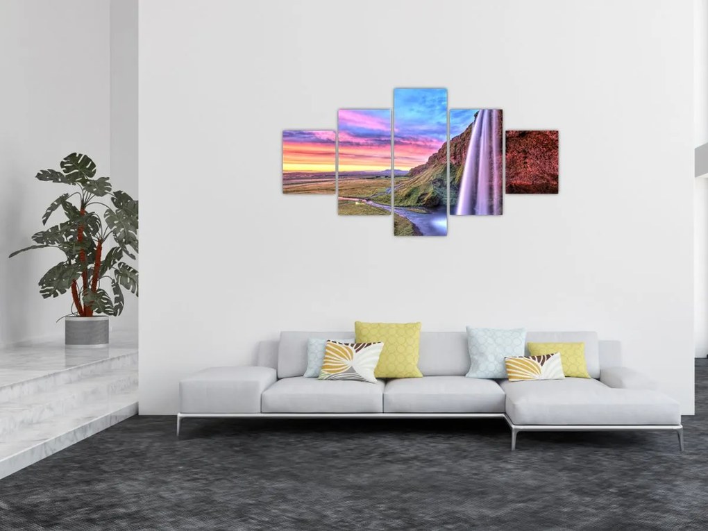 Obraz - Wodospad Seljalandsfoss (125x70 cm)