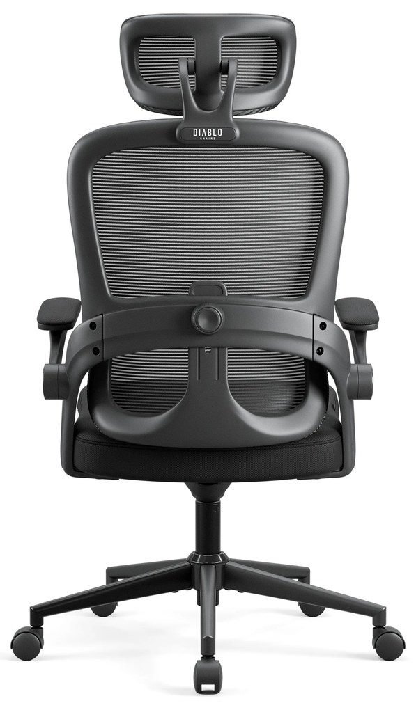 Fotel biurowy, ergonomiczny Diablo V-Light, czarny