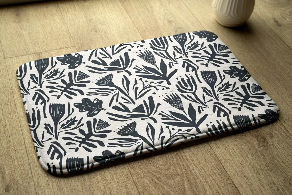 Dywanik do łazienki Dywanik do łazienki Rośliny Abstrakcja