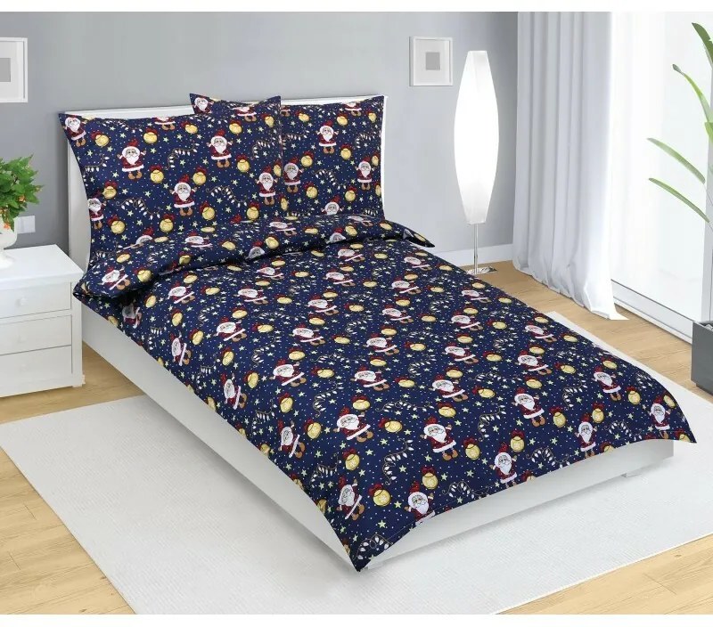 Bellatex Dziecięca pościel bawełniana Święta krasnal, 140 x 200 cm, 70 x 90 cm