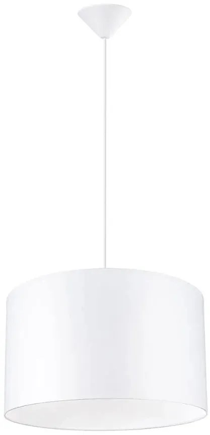 Biała lampa nad stół z cylindrycznym abażurem - A654 K8-G56