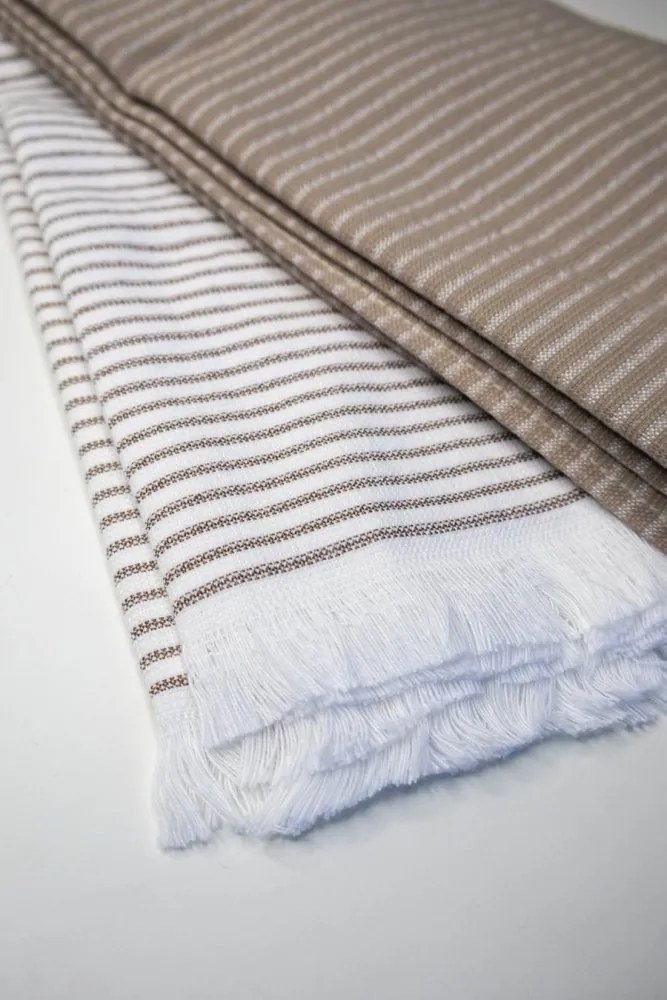 Ręczniki kuchenne LINES, 2 szt Szary Zestaw (2szt., 45x70 cm)