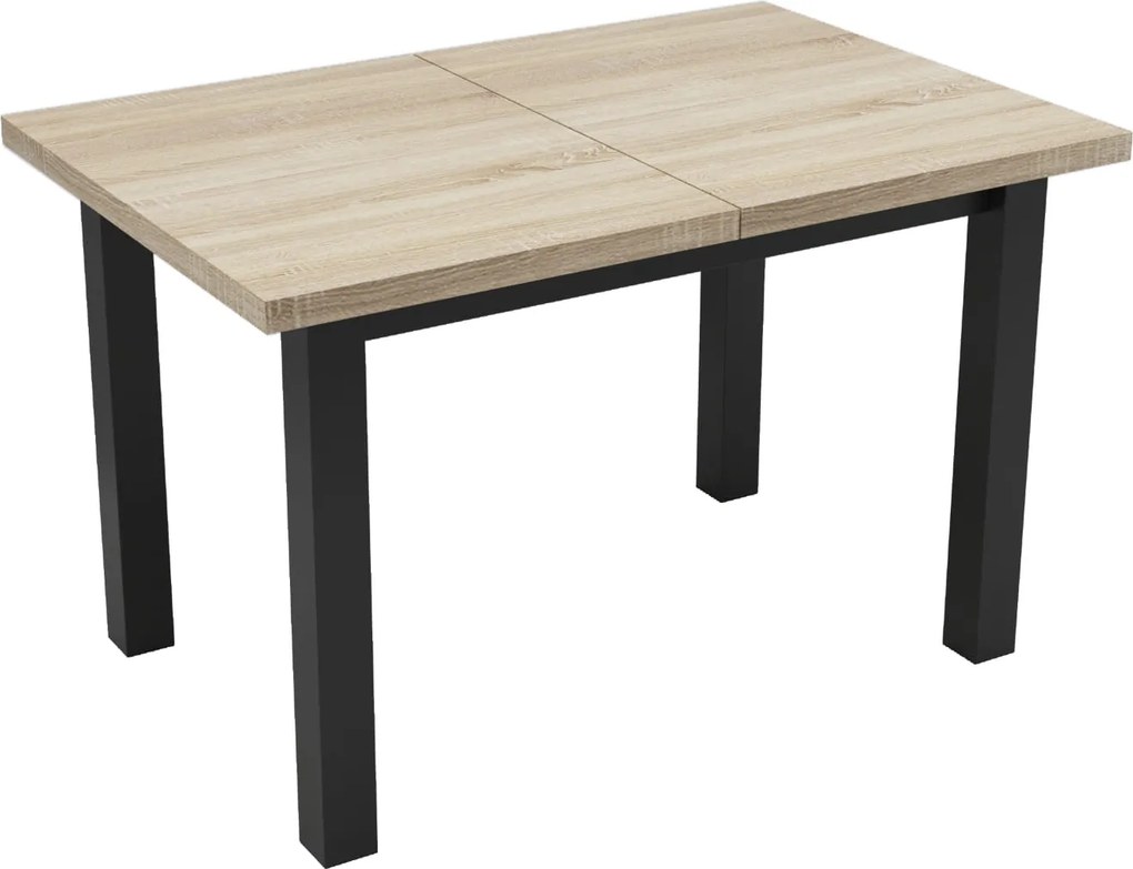 Stół prostokątny rozkładany 80x120/160 Sonoma R-6 + nogi drewniane
