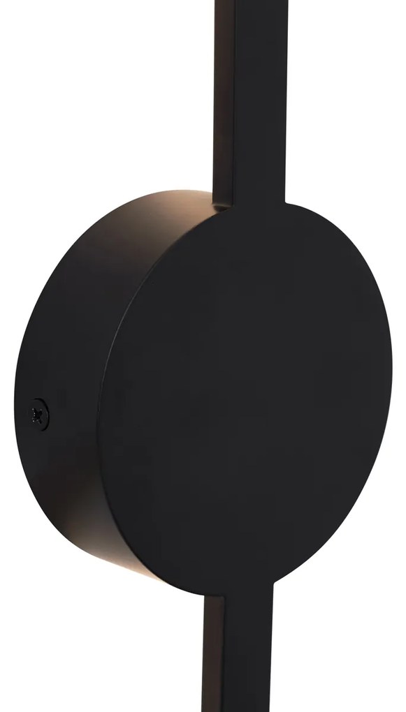 Nowoczesny Kinkiet / Lampa scienna czarny 100 cm zLED - Clockwise Nowoczesny Oswietlenie wewnetrzne