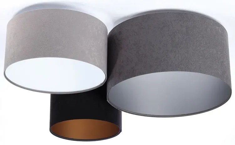 Potrójna plafoniada z okrągłymi abażurami T7-P44