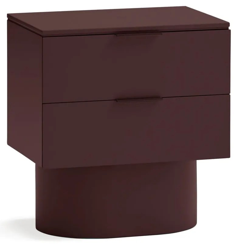 Bordowa szafka nocna Totem – Teulat
