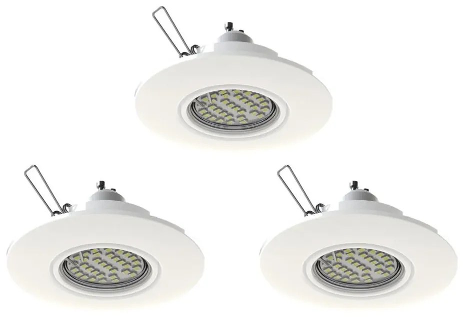 Eglo 78704 - ZESTAW 3x LED Oprawa wpuszczana PENETO 1xGU10/3,3W/230V biały