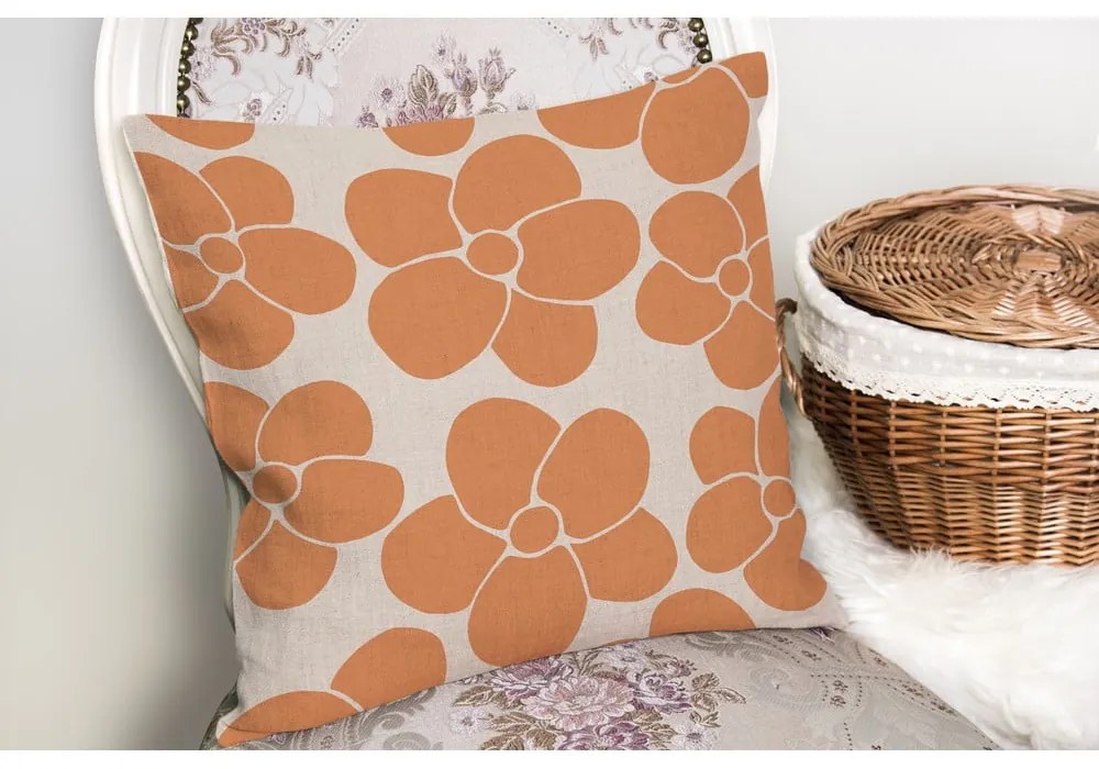 Poszewka na poduszkę 43x43 cm Orange Meadow – Mila Home