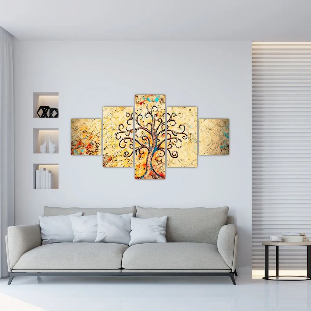 Obraz - Mozaika drzewo życia (125x70 cm)
