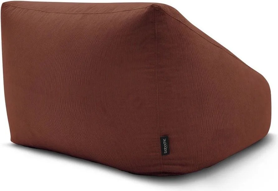 Pomarańczowy sztruksowy worek do siedzenia Lilibet – Bobochic Paris