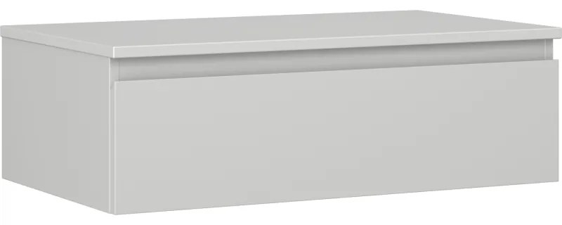 Mexen Orio szafka łazienkowa podumywalkowa 80 cm z blatem, 1 szuflada, szara mat - 91A10-08023-1-BFC62