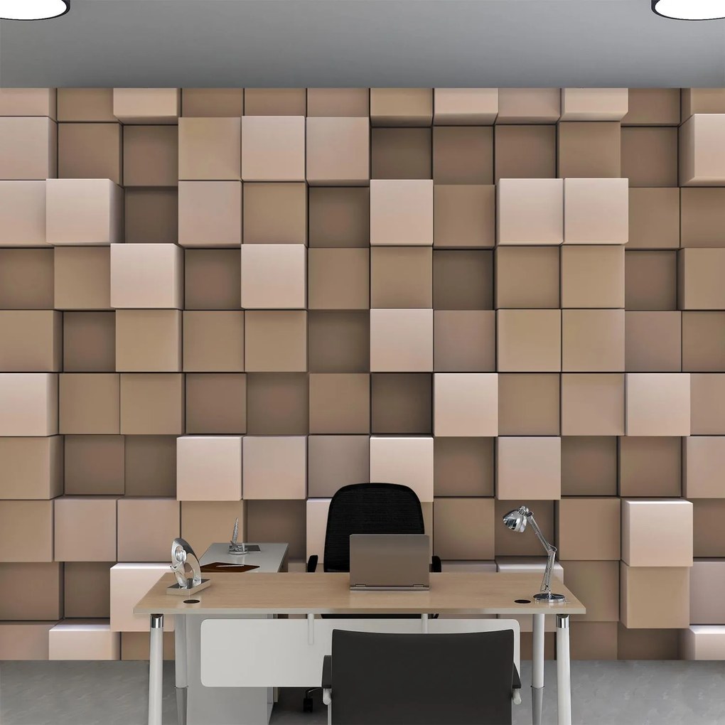 Fototapeta - Drewniane kostki (196x136 cm)