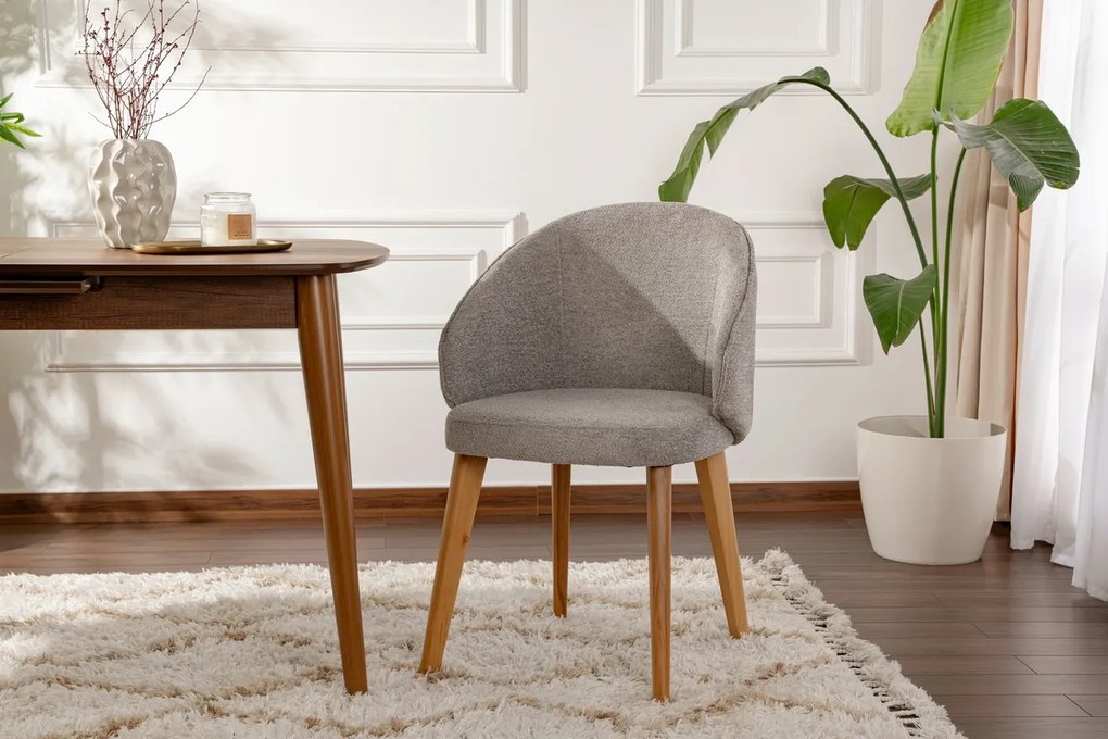 Zestaw krzeseł do jadalni Bentley Grey and Light Oak, 2 szt.