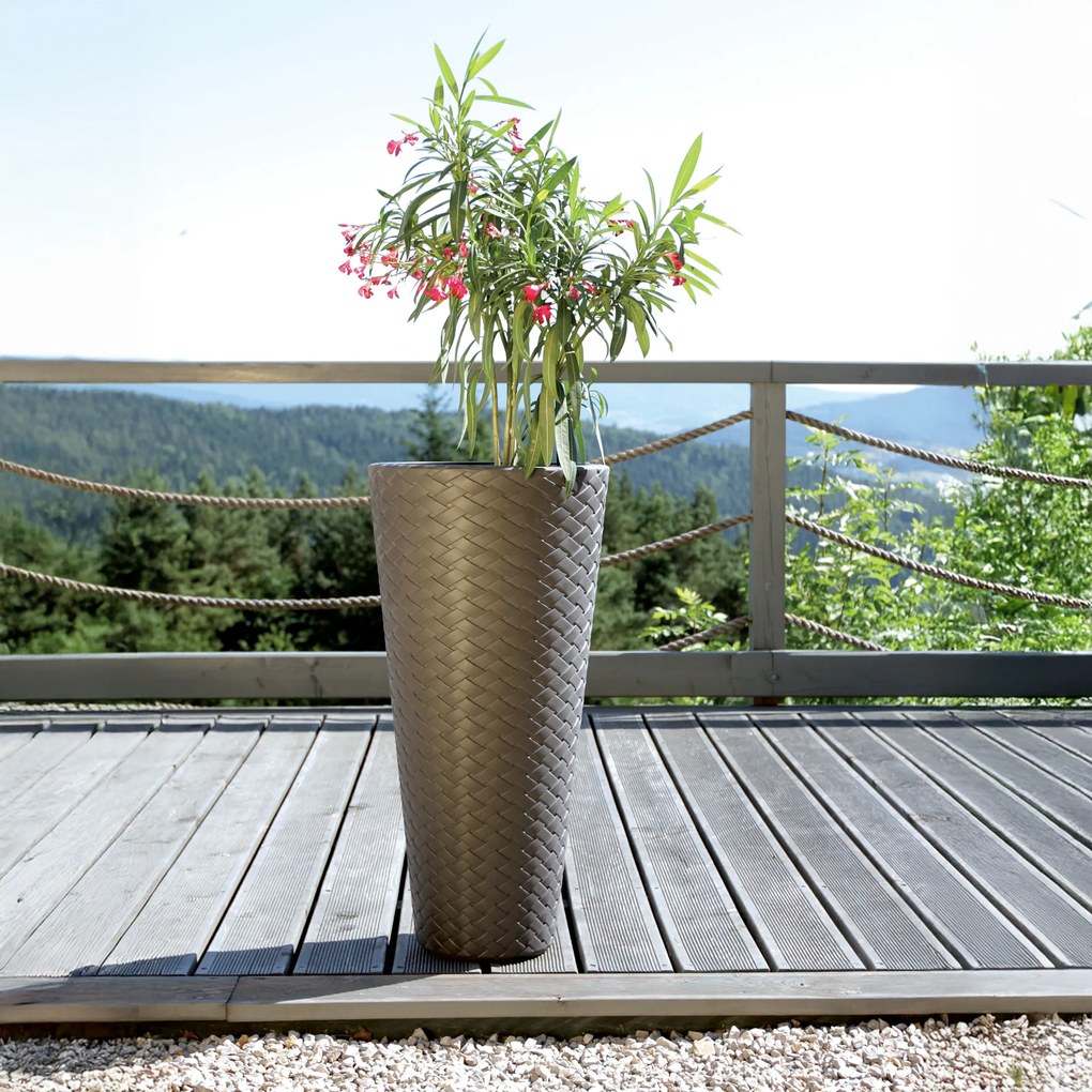 Doniczka ogrodowa 55cm Matuba Slim antracyt PROSPERPLAST