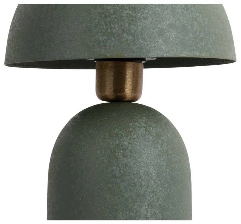 Zielona lampa stołowa z metalowym kloszem (wysokość 30 cm) Boaz – Leitmotiv