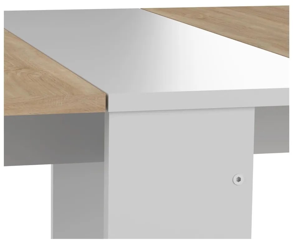 Rozkładany stół z blatem w dekorze dębu 76x28 cm Papillon – TemaHome