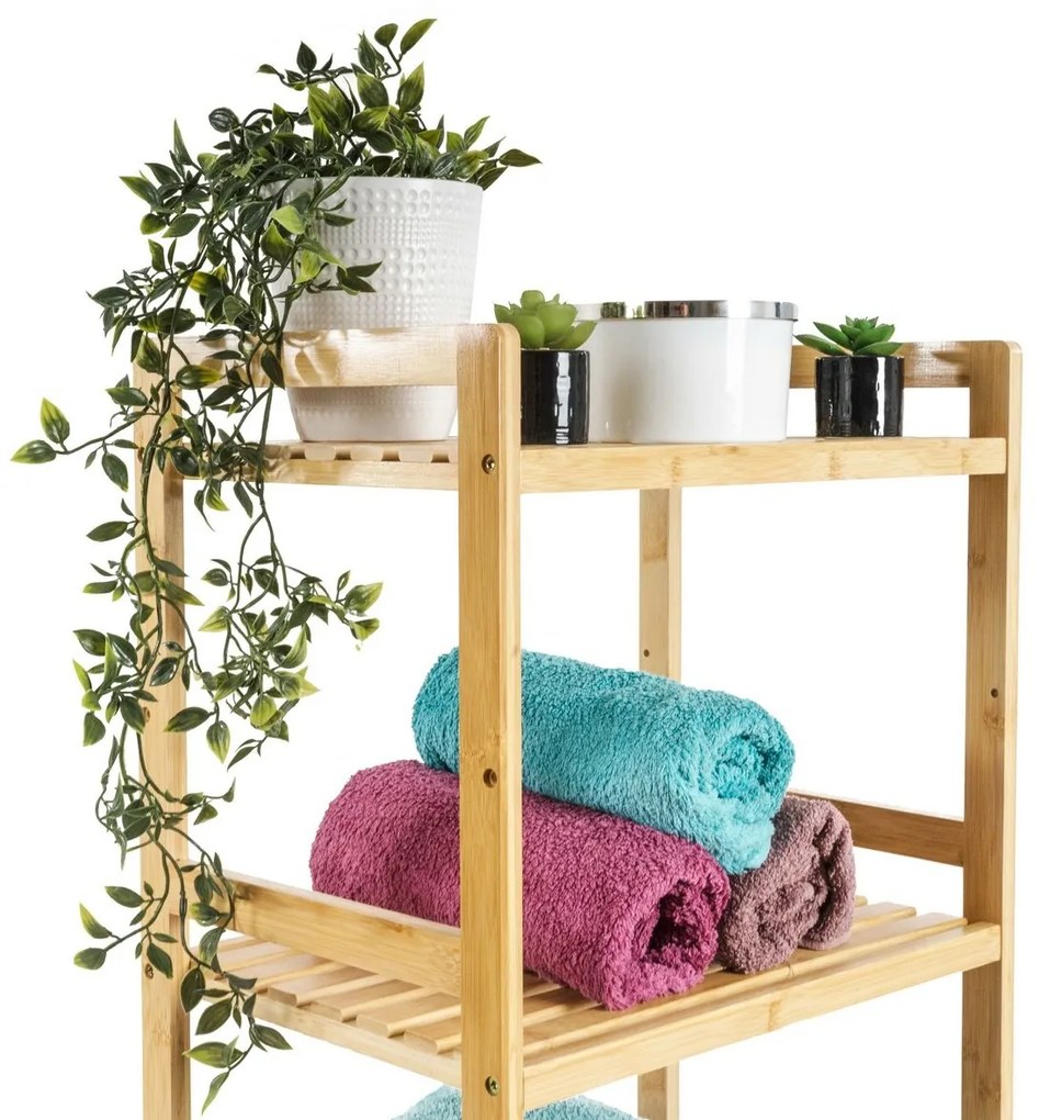 G21 Regał bambusowy, 3 półki, 3 piętra