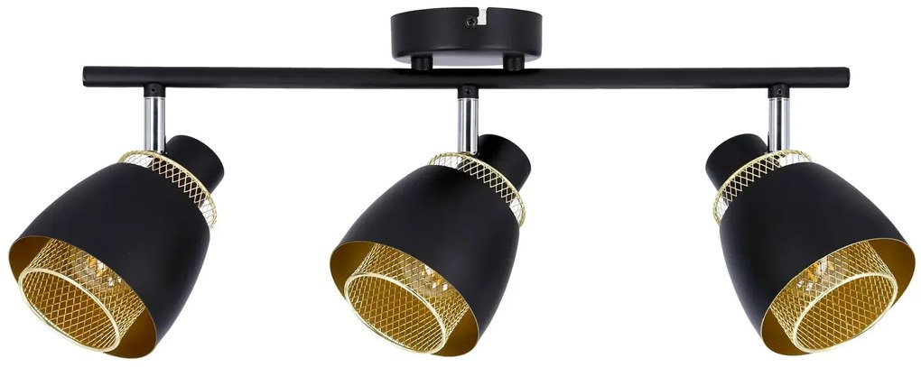 Czarna industrialna lampa sufitowa - D187 C2-T09