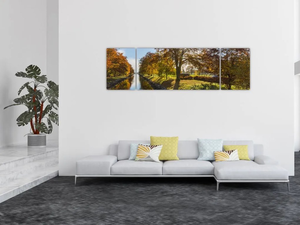 Obraz kanału wodnego (170x50 cm)