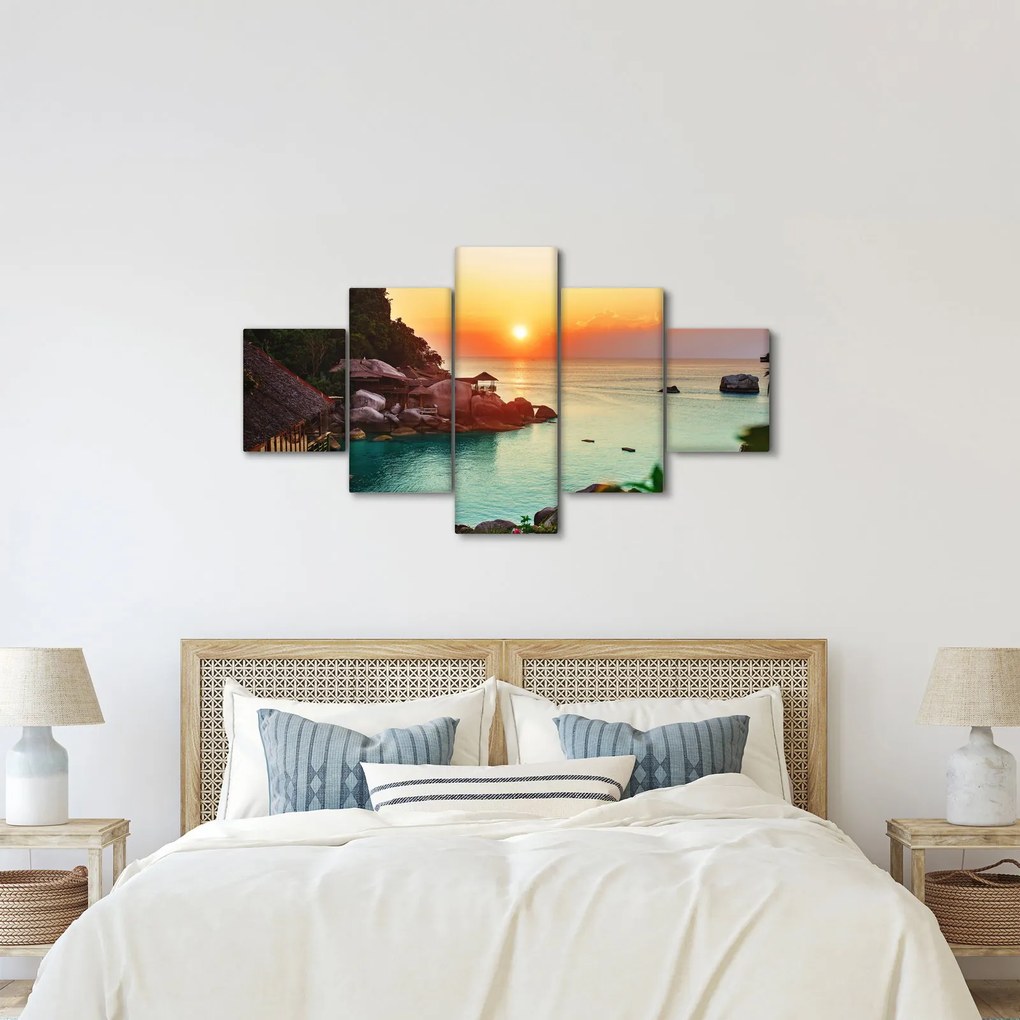Obraz pięknej plaży (125x70 cm)