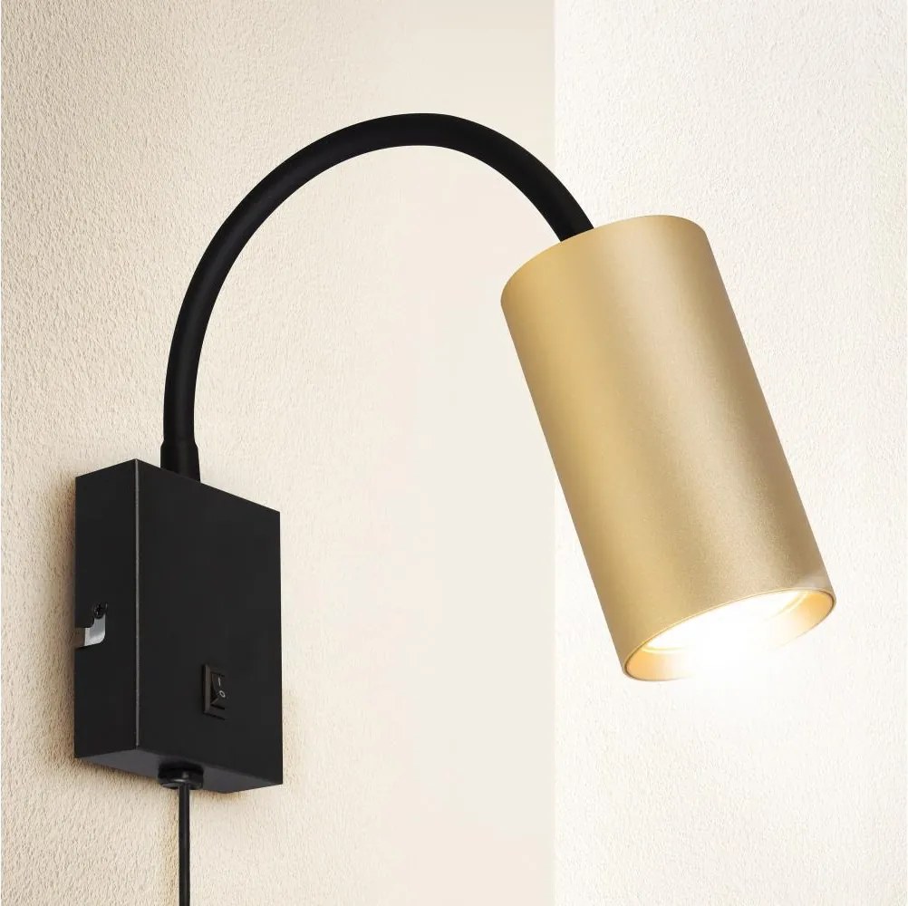 Brilagi - Regulowana lampa ścienna SELE 1xGU10/30W/230V czarna/złota