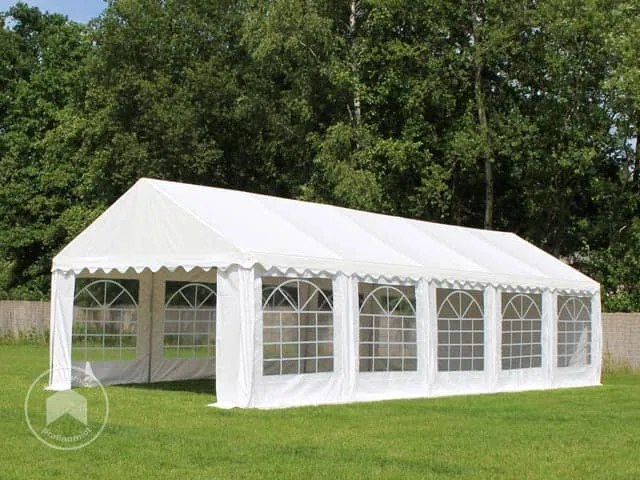 TOOLPORT 4x8m Namiot imprezowy, PVC 700, niebiesko-biały - (6108)