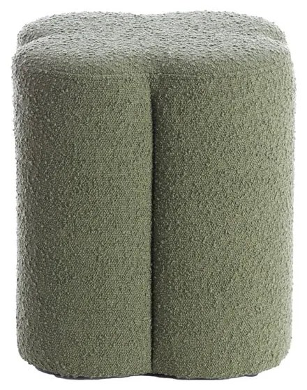 Zielony puf z materiału bouclé Nalani – Light &amp; Living