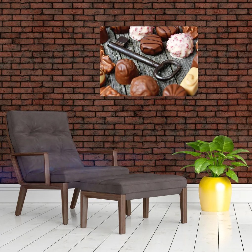 Obraz czekolady i kluczy (70x50 cm)