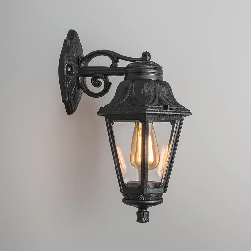 Zewnetrzna Rustykalna lampa ścienna zewnętrzna czarna IP44 - Anna klasyczny/Antyczny Oswietlenie zewnetrzne