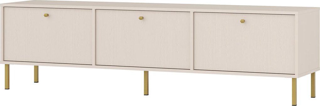Szafka RTV stojąca TORINO 180 cm do Salonu pod Telewizor - Odcienie beżu