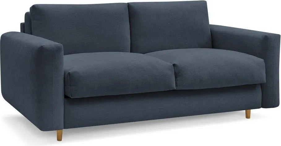 Ciemnoniebieska rozkładana sofa do spania 220 cm Cocoone – Bobochic Paris