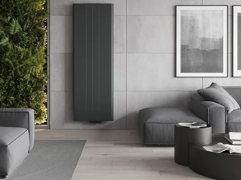 Mexen Line VR20SL grzejnik płytowy 1800 x 600 mm, podłączenie dolne środkowe, 1308 W, antracyt - W6VR20SL-180-060-66