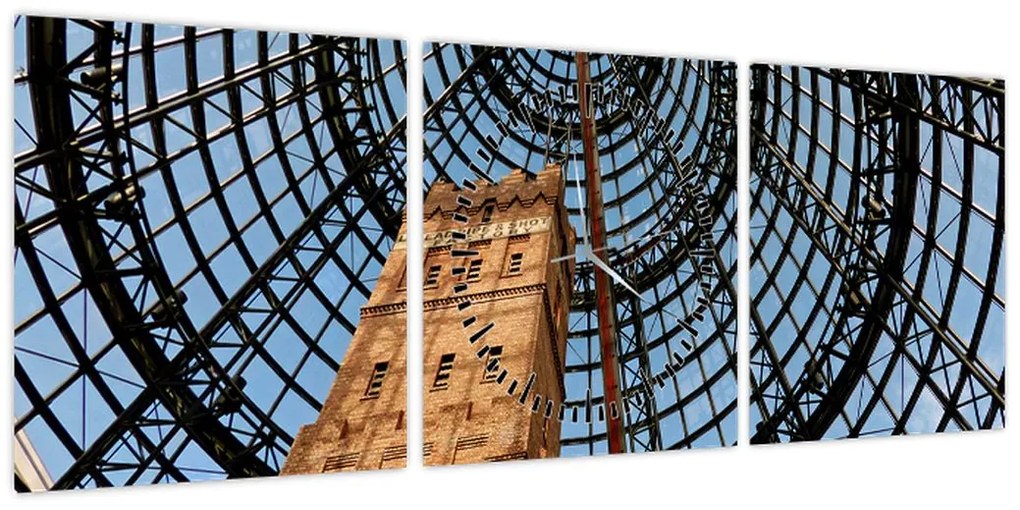 Obraz wieży w Melbourne (z zegarem) (90x30 cm)