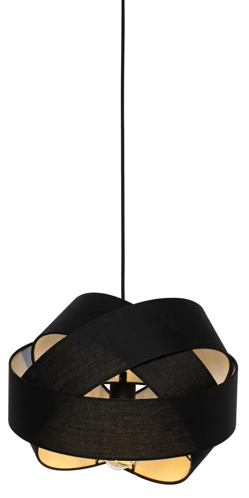 Nowoczesna lampa wisząca czarna - Cloth Nowoczesny Oswietlenie wewnetrzne