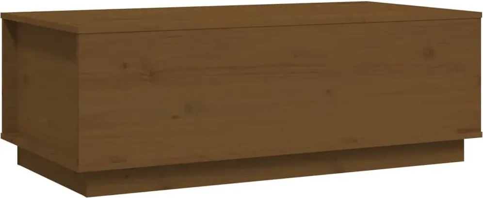 Stolik kawowy ze schowkiem pod blatem miodowy brąz K6-C16