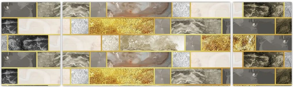 Obraz - Dekoracje z teksturami (170x50 cm)