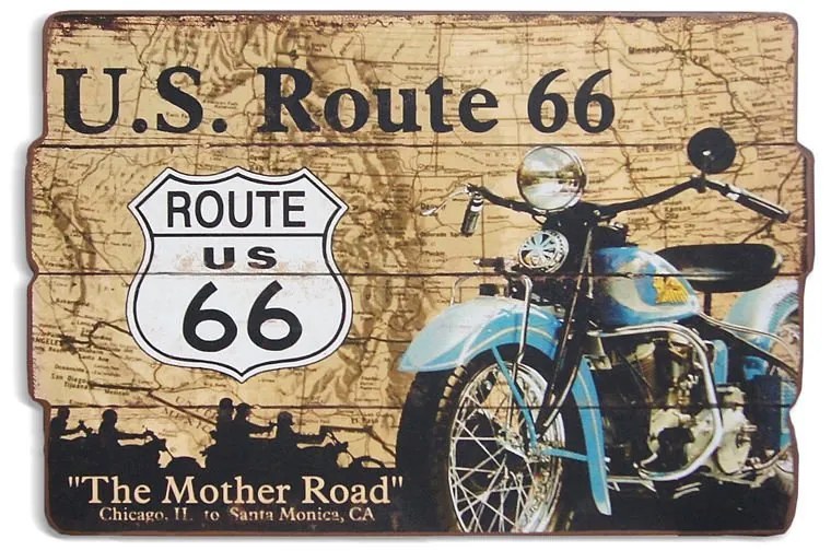 Dekoracyjna tablica "U.S. Route 66".