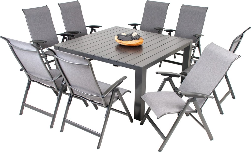 Doppler PRATO YELMO ALU ogrodowy zestaw mebli 8+1