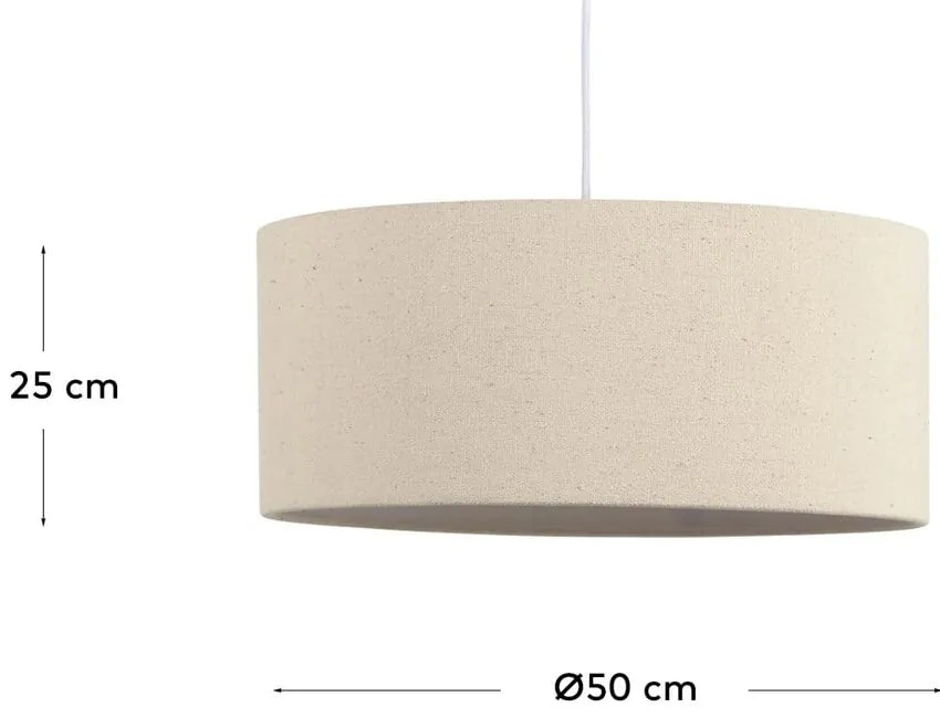 Kremowy abażur ø 50 cm Nazli – Kave Home