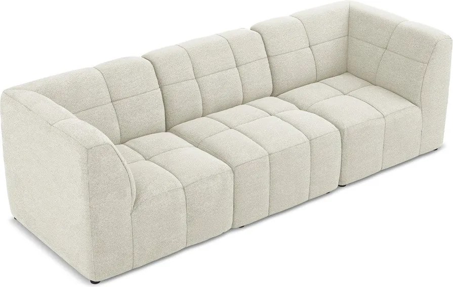 Beżowa sofa z materiału bouclé 255 cm Aloha – Makamii