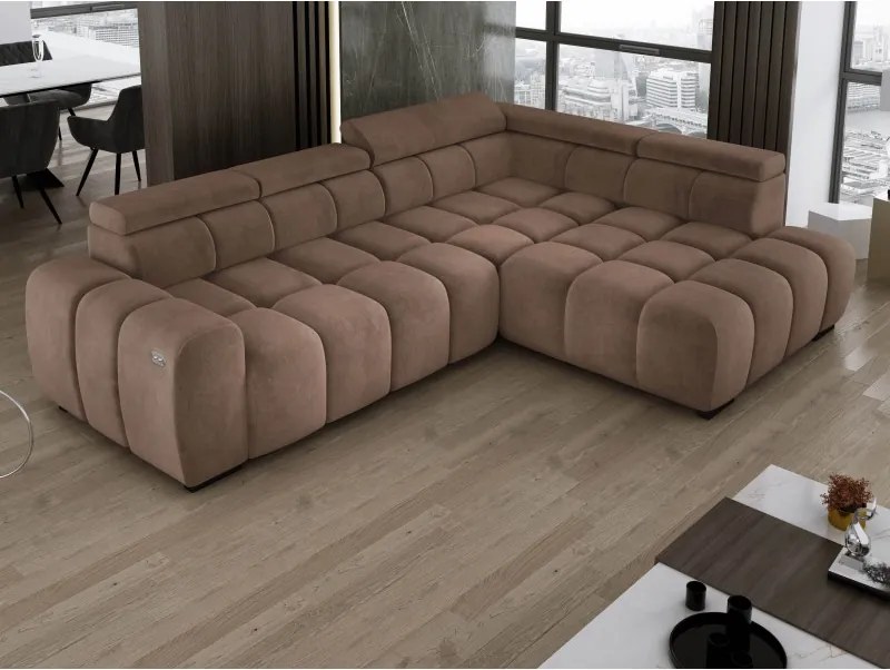 Narożnik BULL L Prawostronny z Elektryczną Regulacją SALVADOR 03 WERSAL