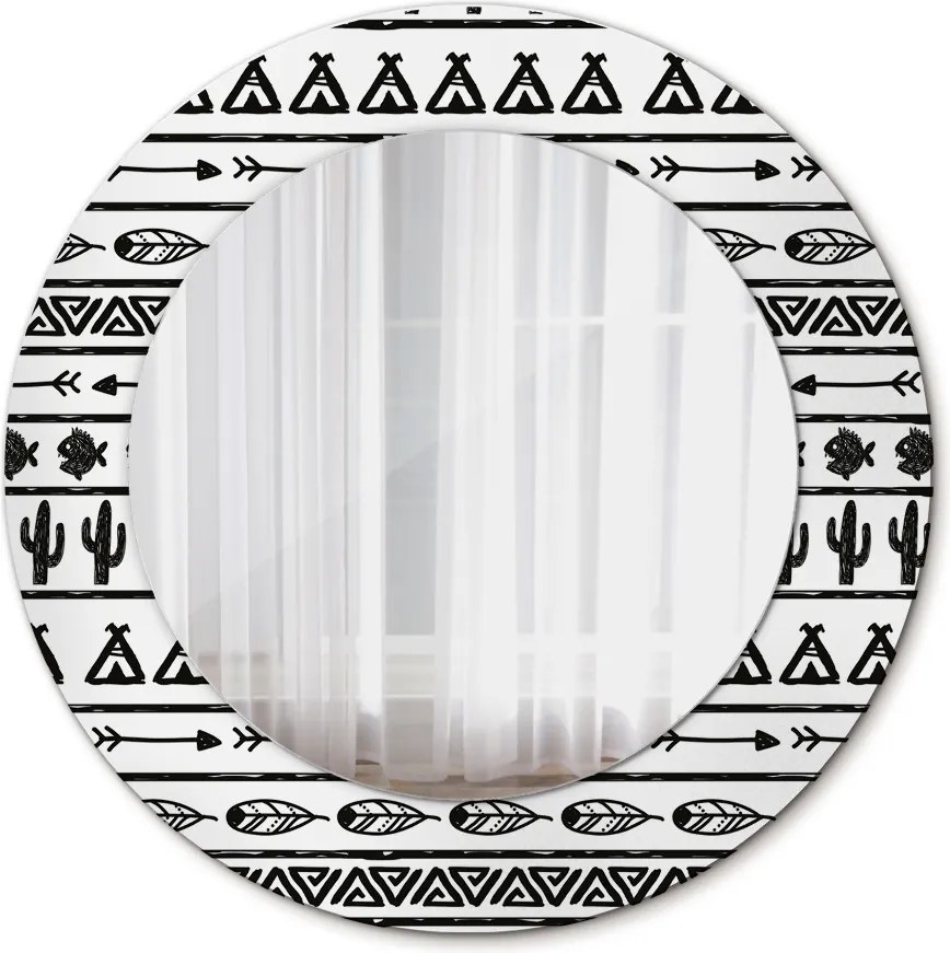 Lustro dekoracyjne okrągłe Boho minimalistyczny
